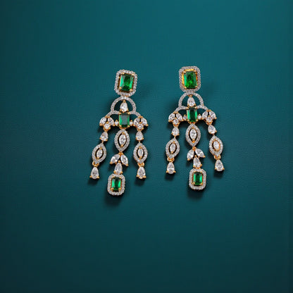 Statement Emerald Necklace Set
