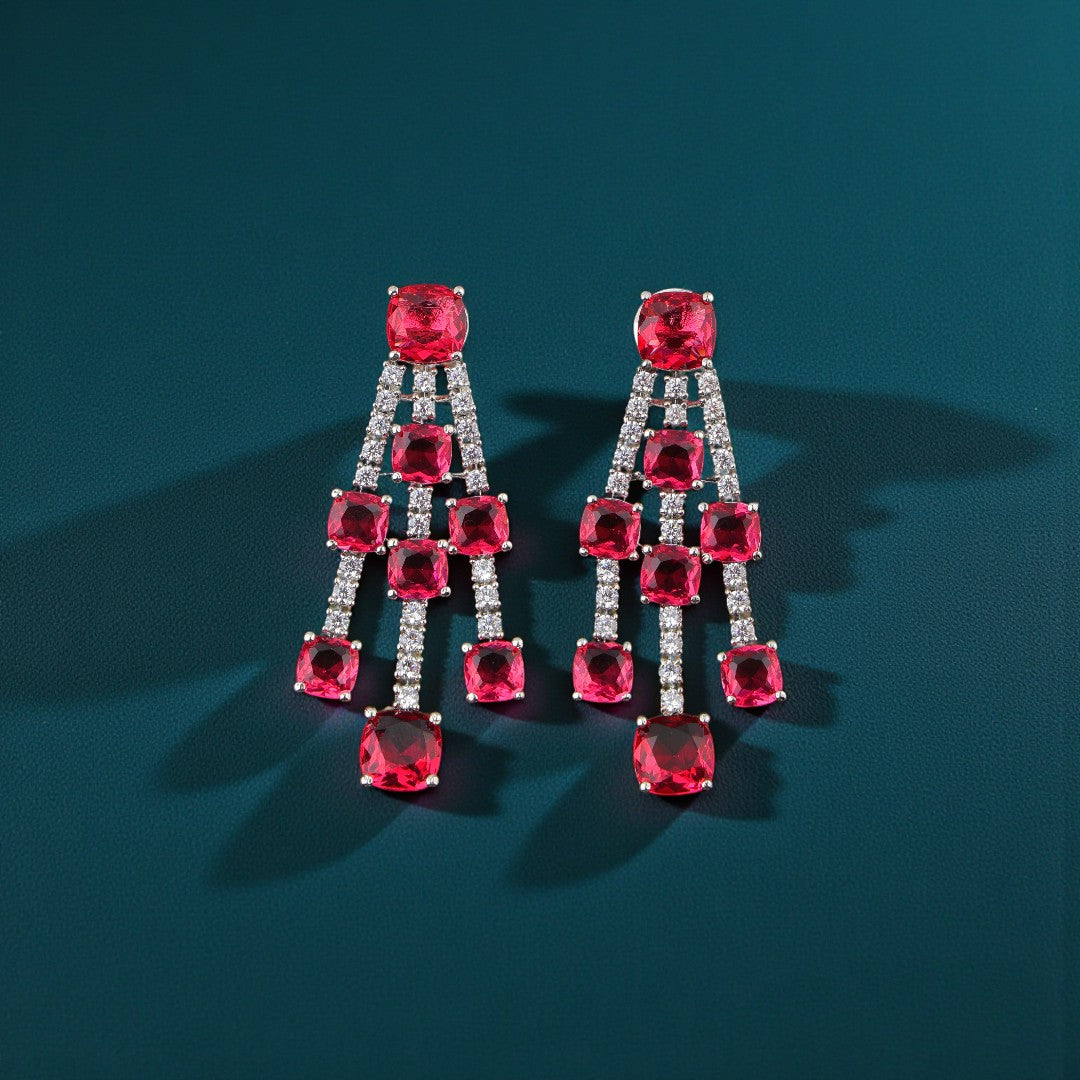 Bold Ruby Necklace Set