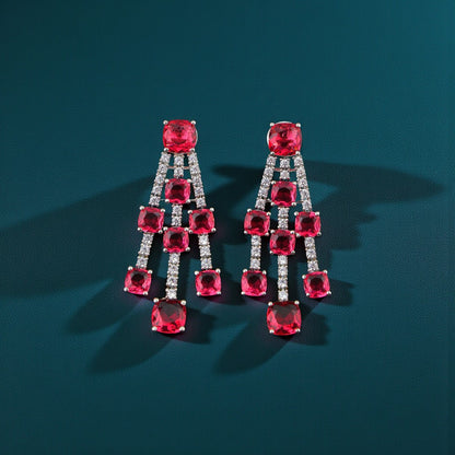 Bold Ruby Necklace Set