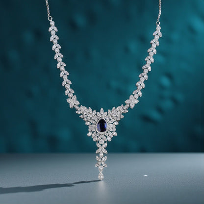 Floral Azure Necklace Set