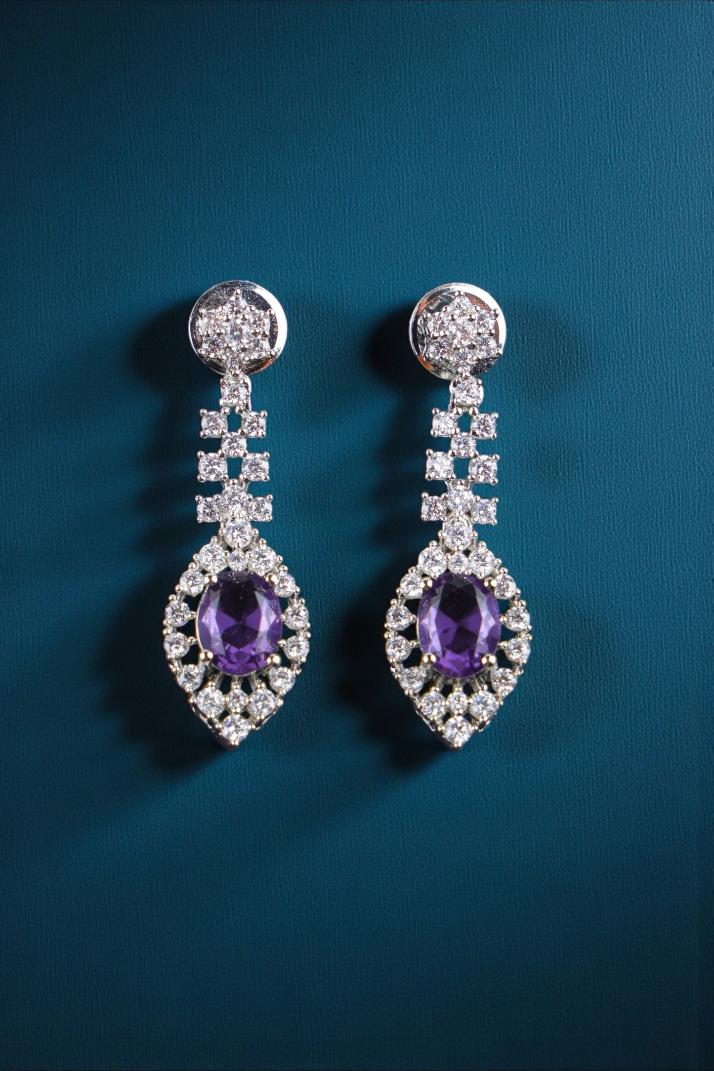 Violet Sparkle Necklace Set