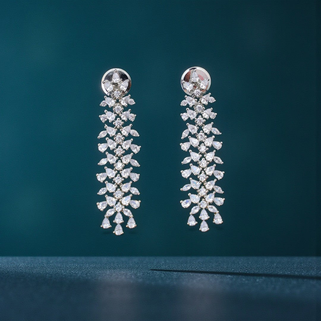 Silver Sparkle Necklace Set