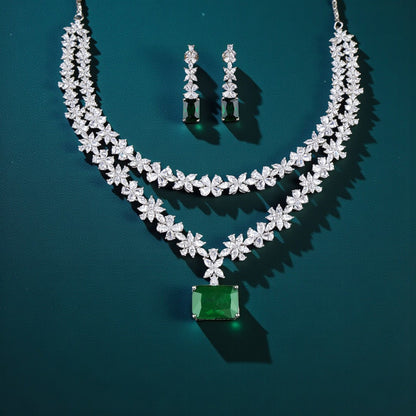 Green Verdant Necklace Set