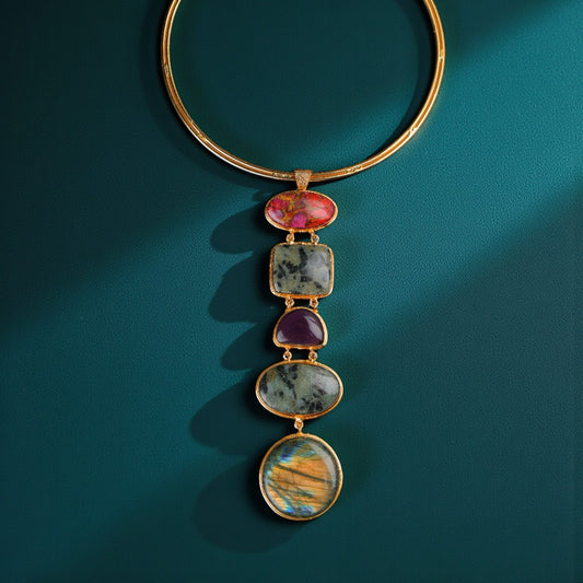 Chic Multistone Necklace