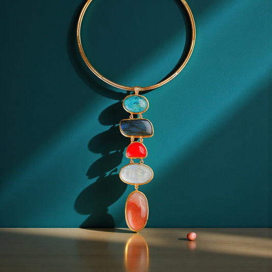 Statement Multistone Necklace