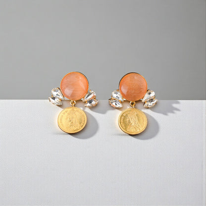 Empress Coin Studs