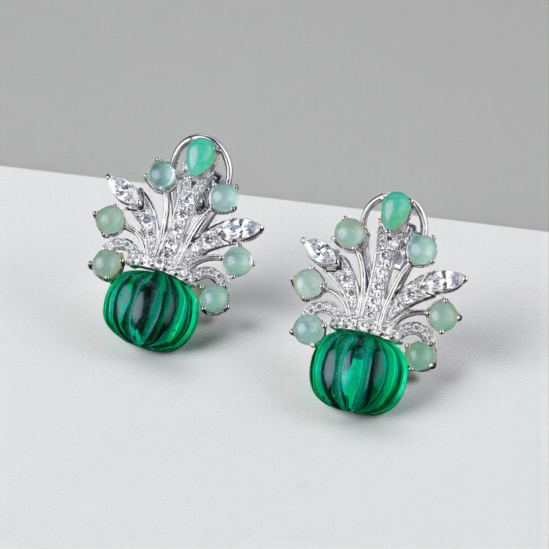 Pure Silver Bloom Earrings