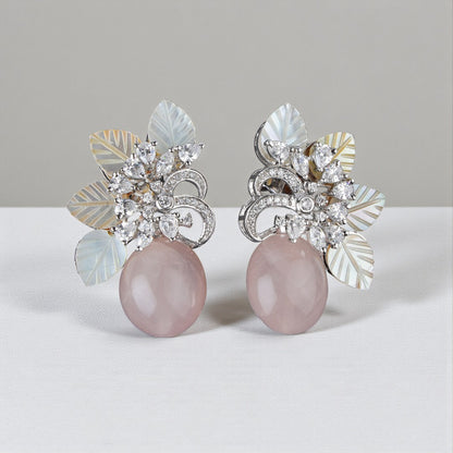 Pure Silver Floral Earrings