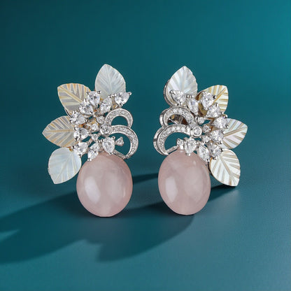 Pure Silver Floral Earrings