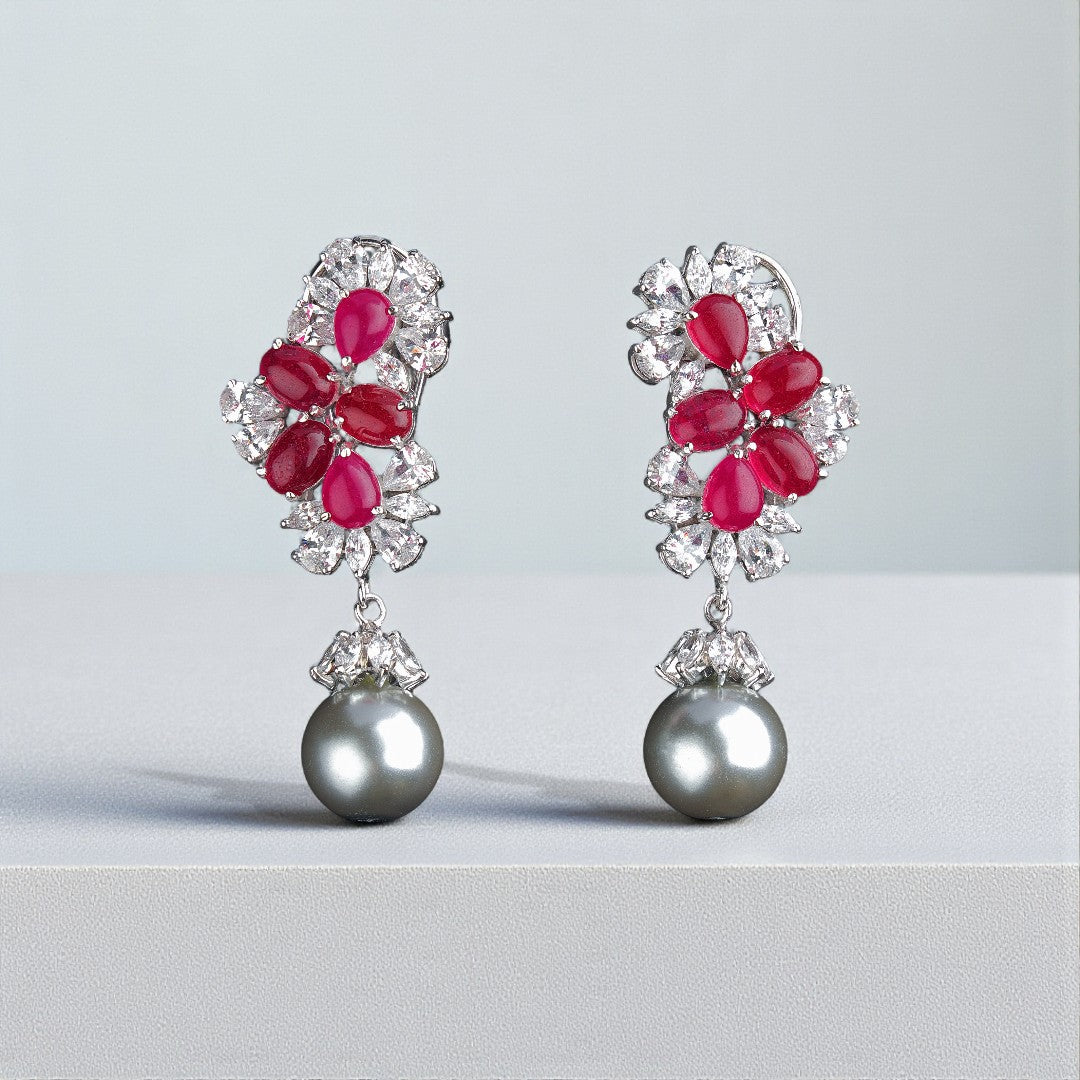 Pure Silver Crimson Drops