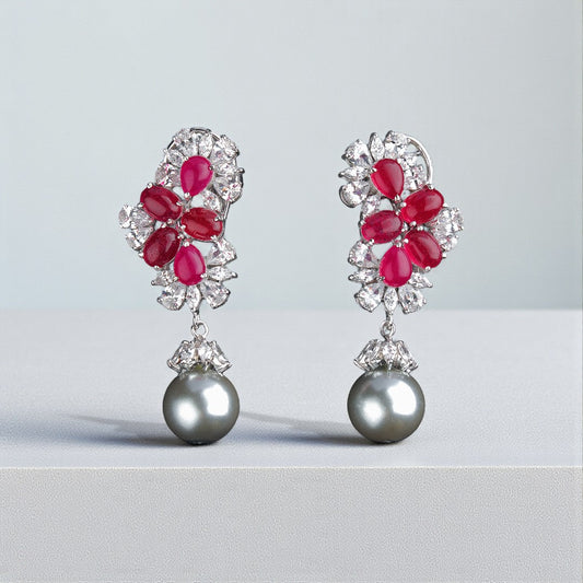 Pure Silver Crimson Drops