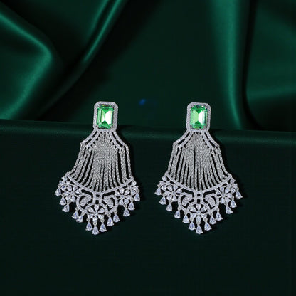 Emerald Symphony Danglers