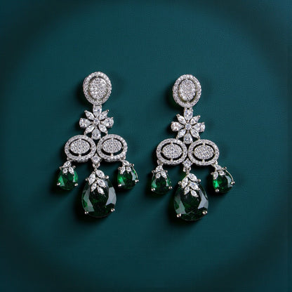 Emerald Blossom Necklace Set