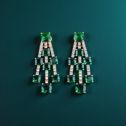 Emerald Trinity Necklace Set