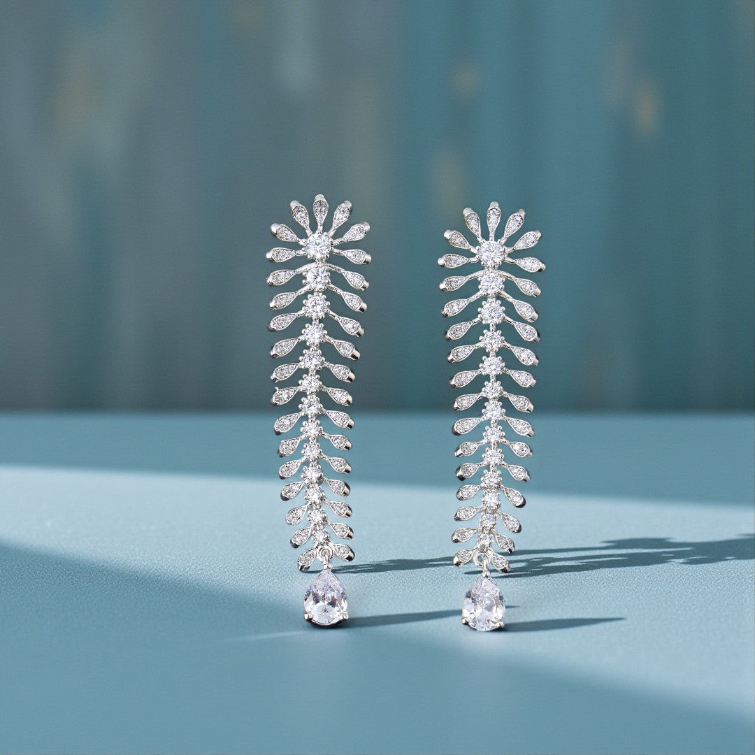 Frosted Fern Earrings