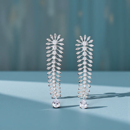 Frosted Fern Earrings