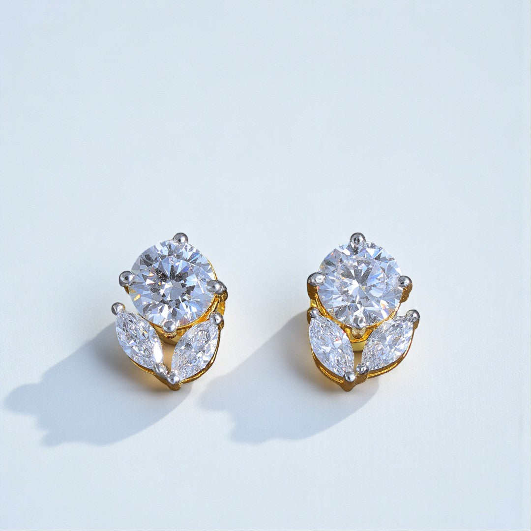 Pure SIlver Round Studs