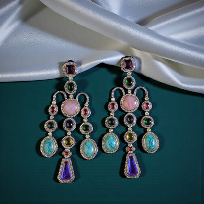 Bold Celestial Long Danglers