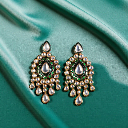 Emerald Polki Jhumas