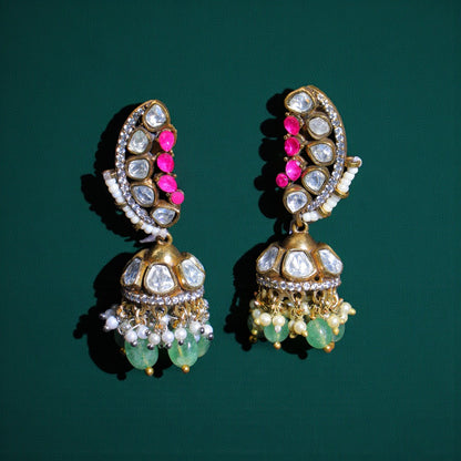Royal Polki Jhumkas