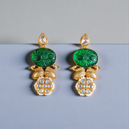 Bold Emerald Earrings