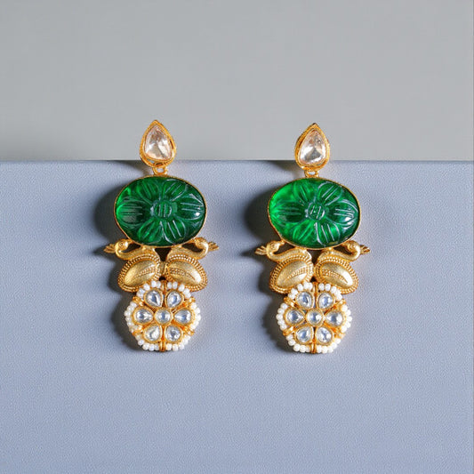 Bold Emerald Earrings