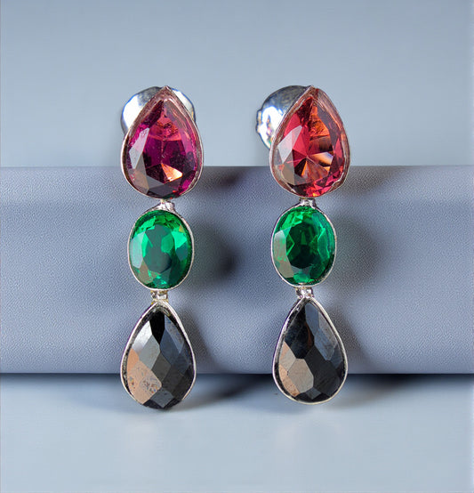 Vibrant Trinity Earrings