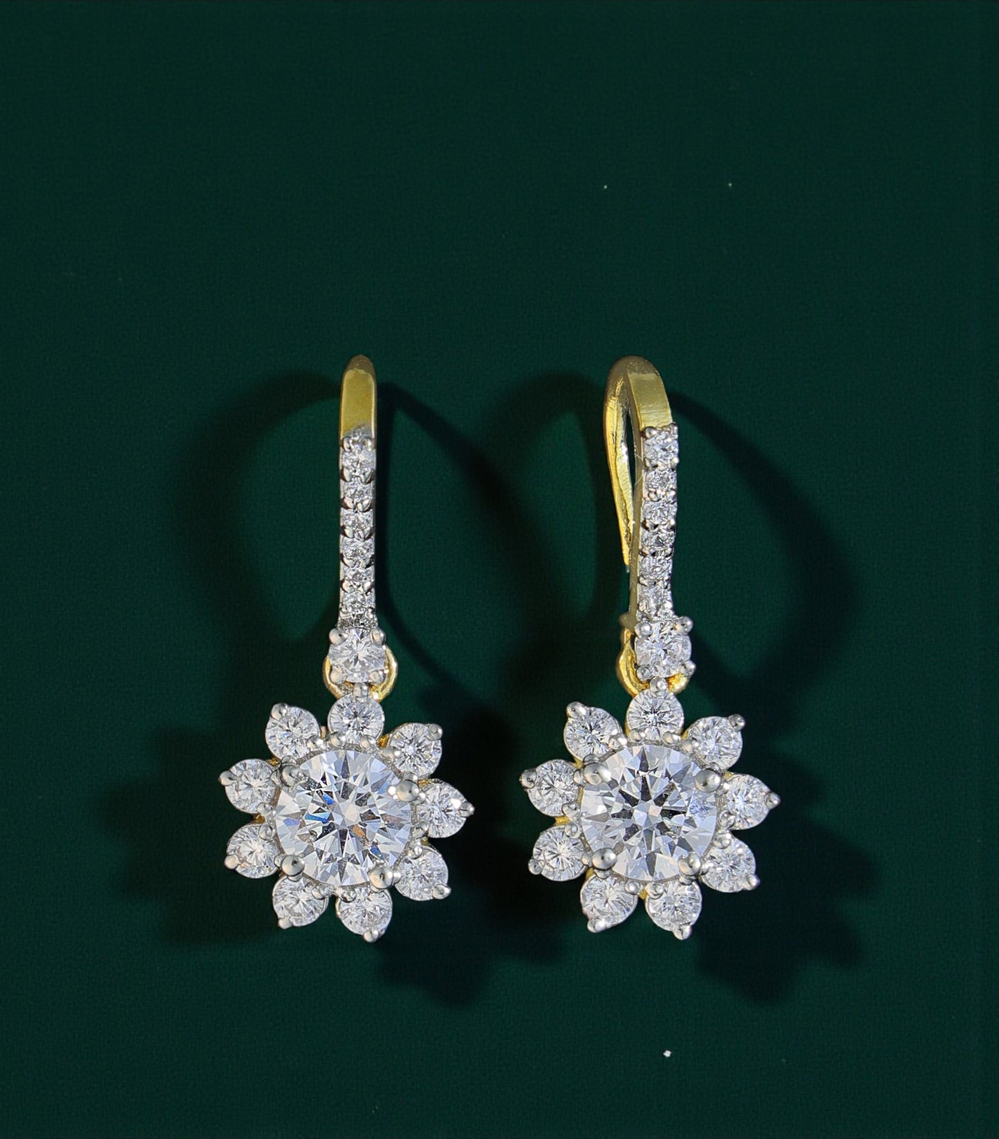 Pure Silver Floral Balis