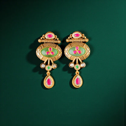 Noor Meenakari Drops