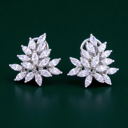 92.5 Silver Marquise Earrings