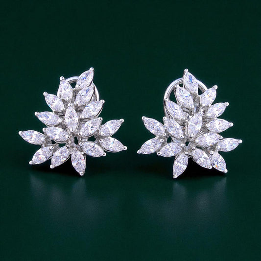 92.5 Silver Marquise Earrings