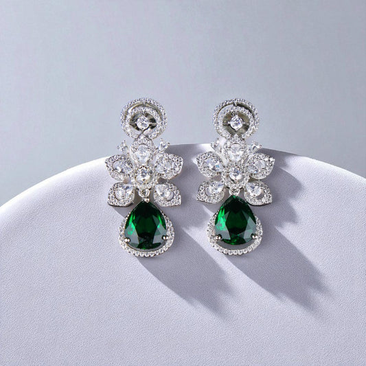 Delicate Emerald Earrings