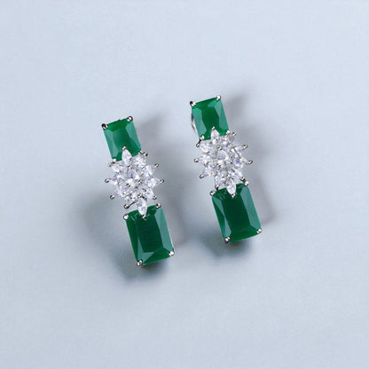Chic Emerald Earrings