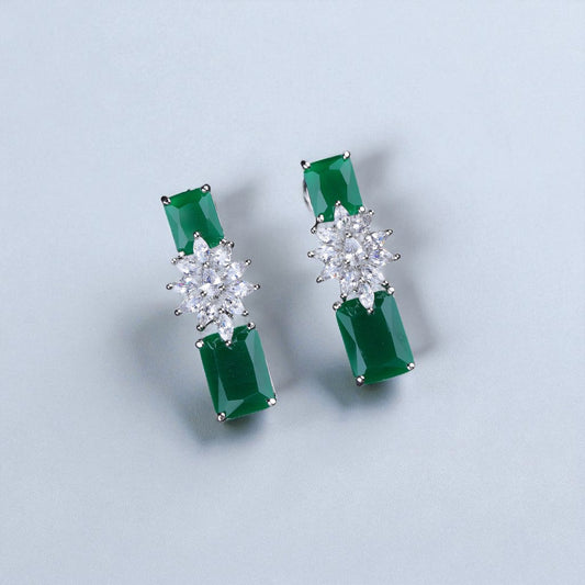 Chic Emerald Earrings