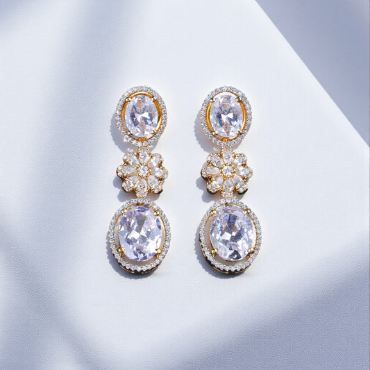 Verdant White Earrings