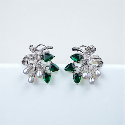 Emerald Bloom Earrings