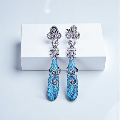 Chic Baby Blue Danglers