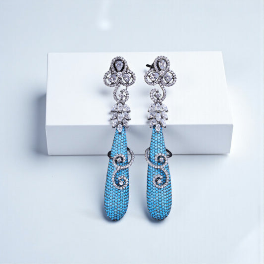 Chic Baby Blue Danglers