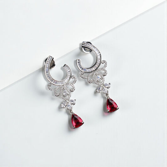 Red Moonlight Earrings
