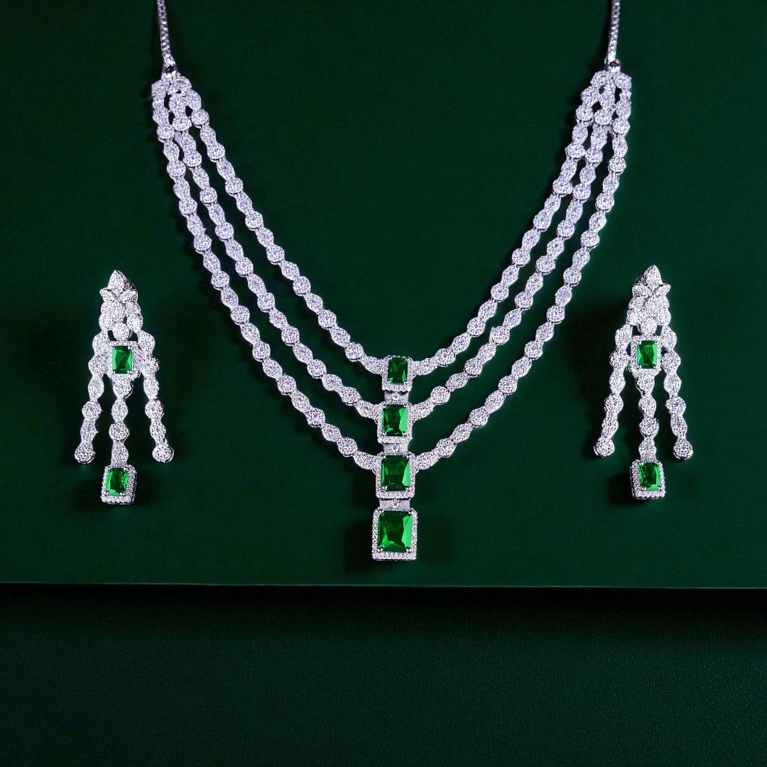 Emerald Necklace Set