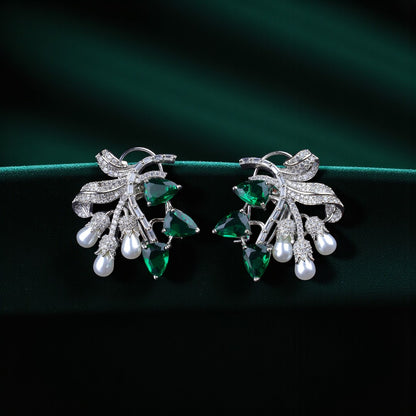 Emerald Bloom Earrings