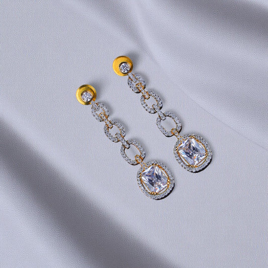 Silver Link Danglers