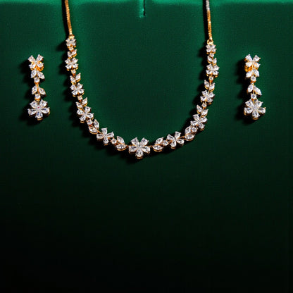 Floral Dazzle Necklace Set