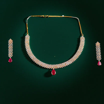 Radiant Red Necklace Set