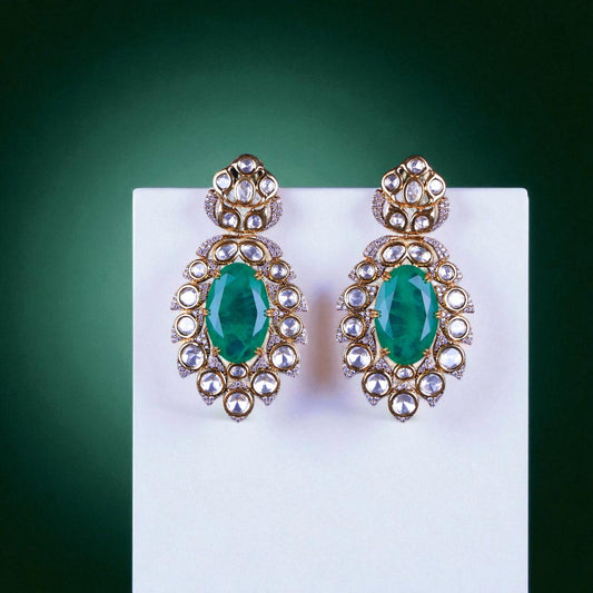 Jade Radiance Jhumkas