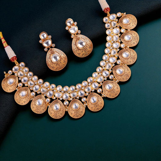 Kundan Polki Necklace Set